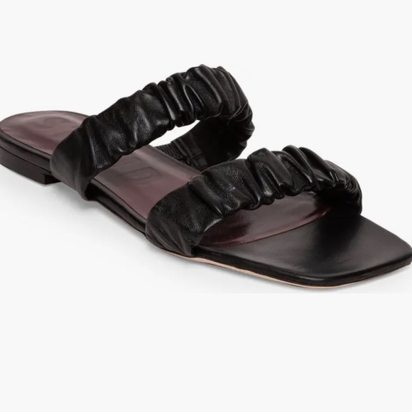 STAUD Maya Ruched Slide Sandal - Picture 1 of 5